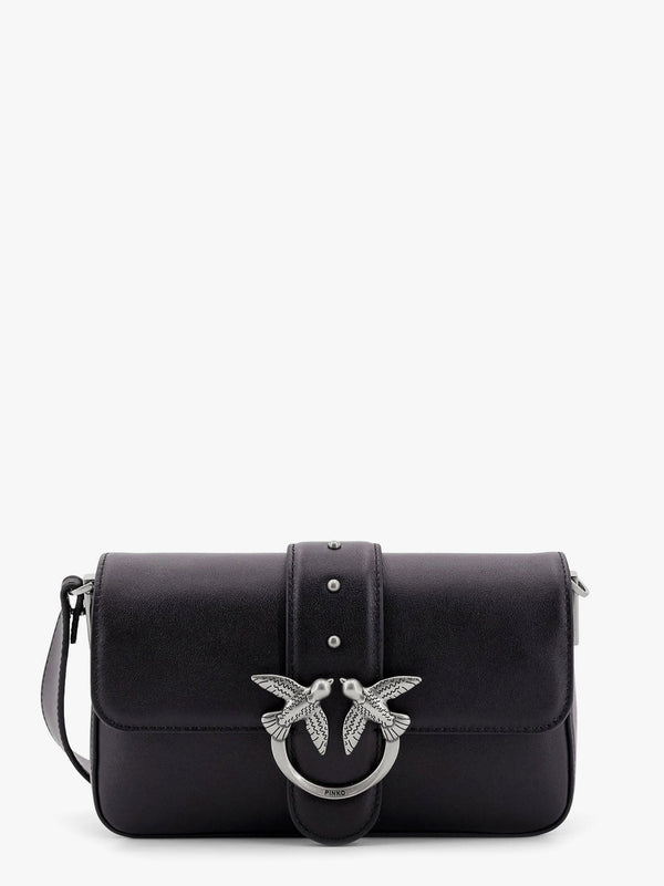 Pinko Love One Mini Leather Shoulder Bag