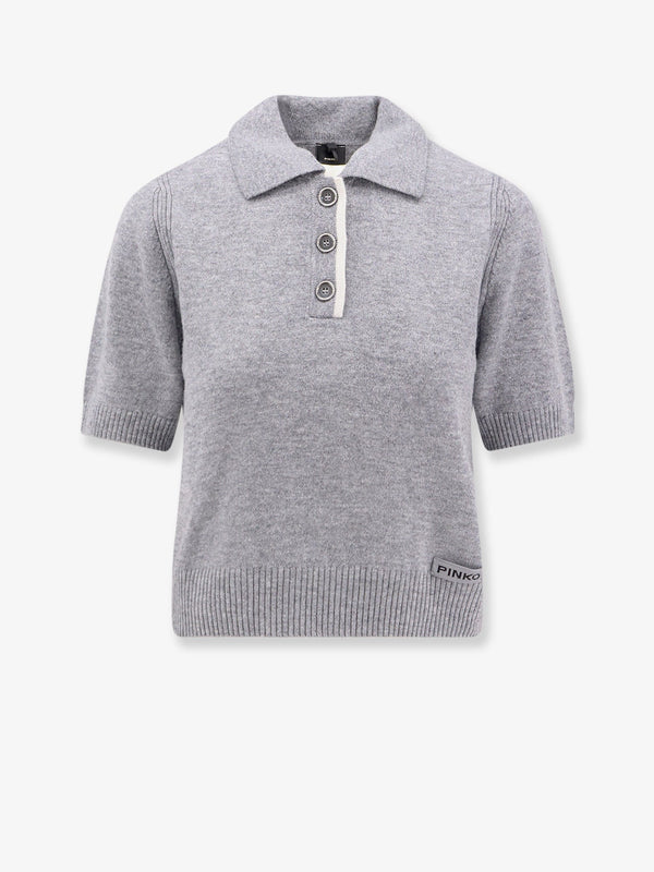 Pinko Gorgona Wool And Cashmere Polo Sweater