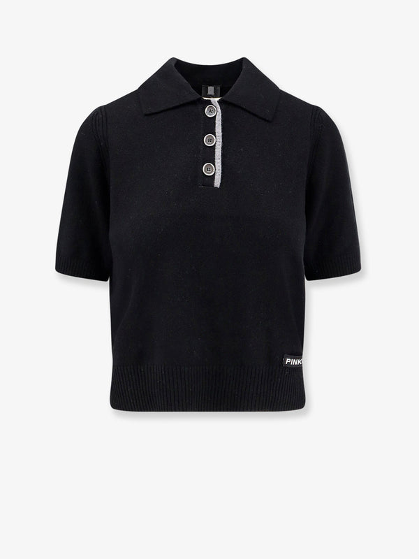 Pinko Gorgona Wool And Cashmere Polo Sweater