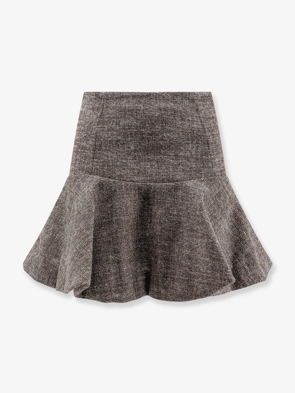 Pinko Hot Dogs Tweed Flannel Mini Skirt