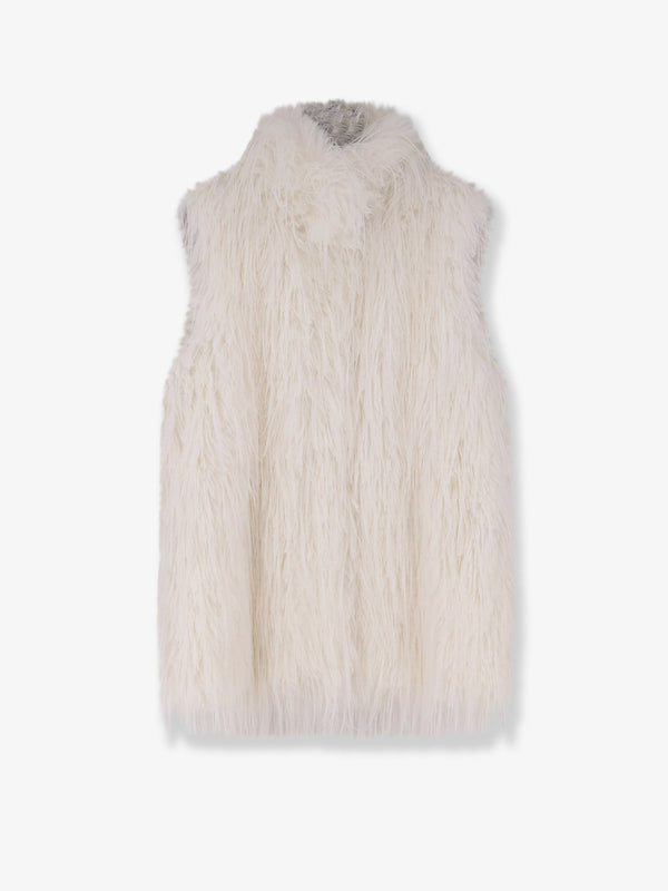 Pinko Neva Faux Fur Sleeveless Jacket
