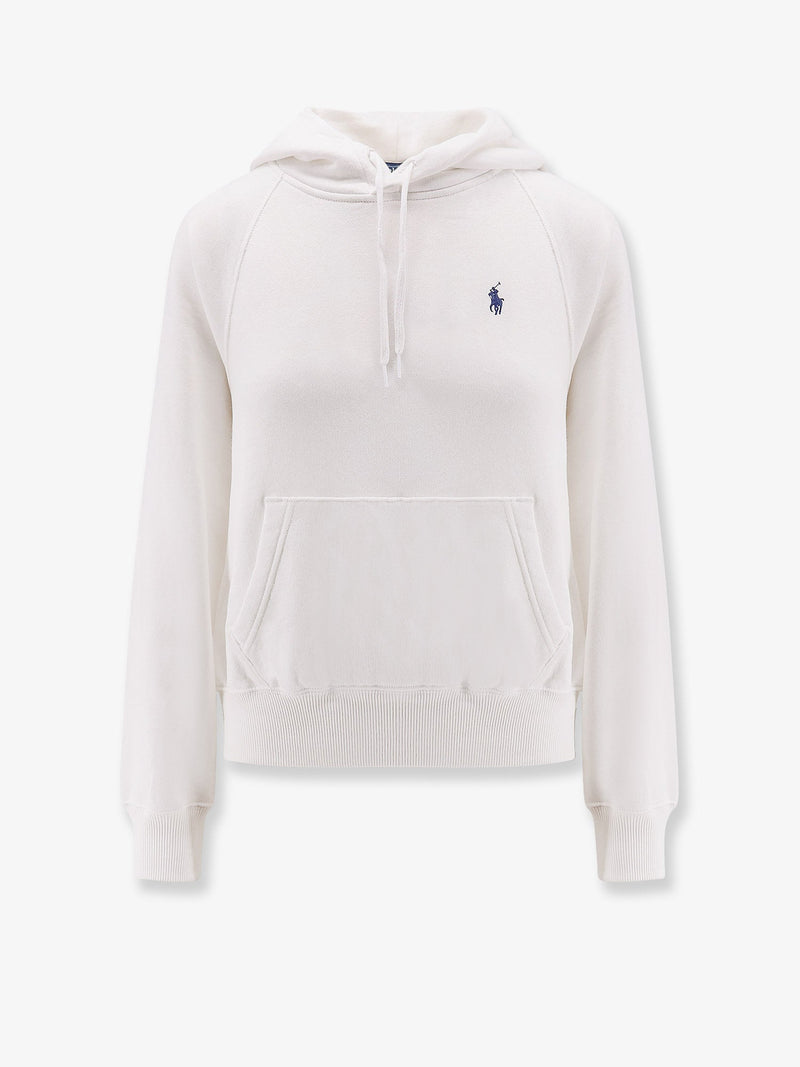 Polo Ralph Lauren Polo Ralph Lauren Hooded Cotton Sweatshirt White - World Class Fashion