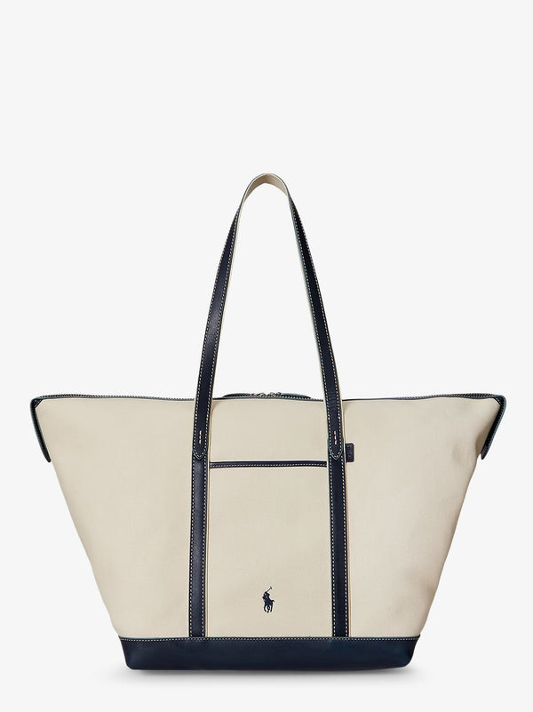 Polo Ralph Lauren Canvas Travel Bag With Leather Profiles