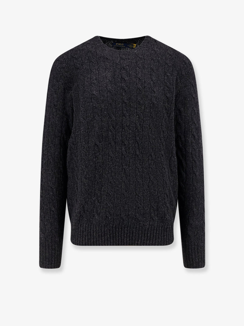 Polo Ralph Lauren Jersey de punto trenzado de lana y cachemir de Polo Ralph Lauren en gris - World Class Fashion