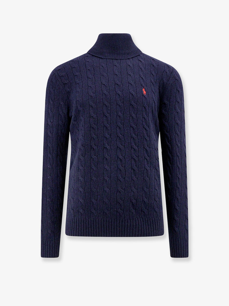 Polo Ralph Lauren Polo Ralph Lauren Jersey de Cuello Alto de Lana y Cachemira Azul - World Class Fashion