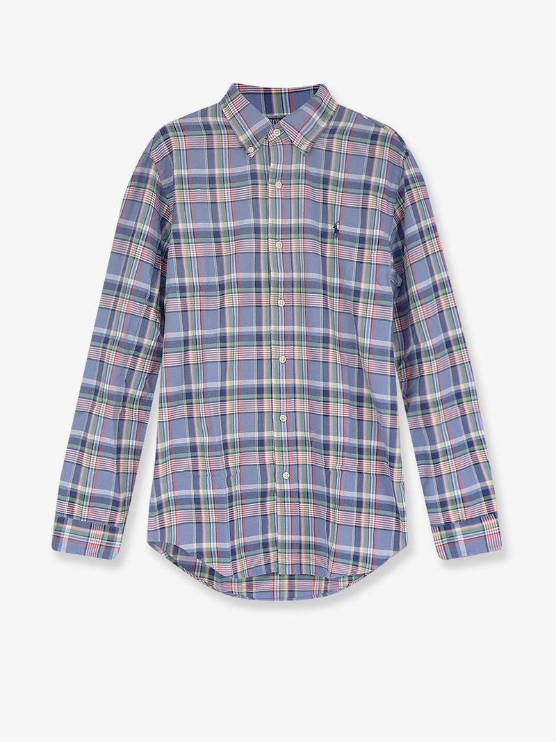 Polo Ralph Lauren Polo Ralph Lauren Custom Fit Cotton Shirt Blue - World Class Fashion