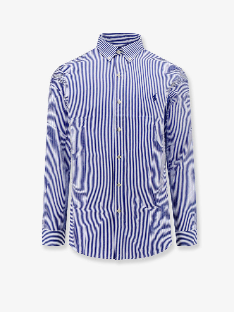 Polo Ralph Lauren Polo Ralph Lauren Striped Stretch Cotton Shirt Blue - World Class Fashion