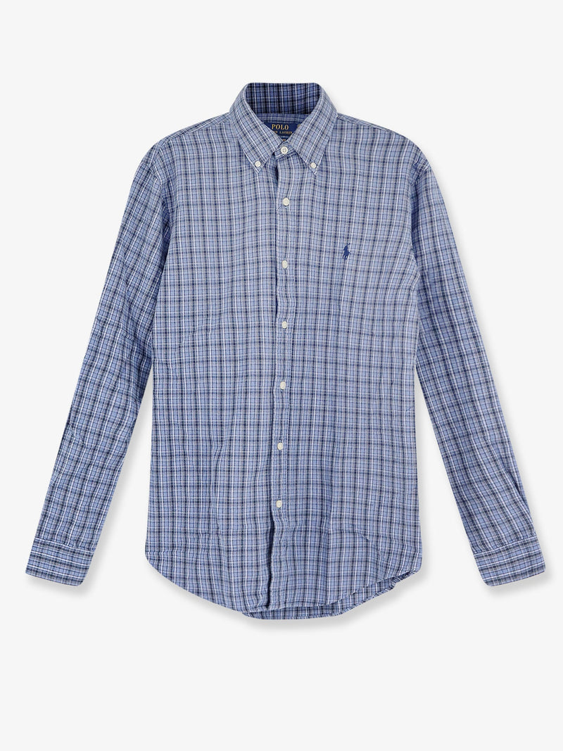 Polo Ralph Lauren Polo Ralph Lauren Custom Fit Cotton Shirt Blue - World Class Fashion
