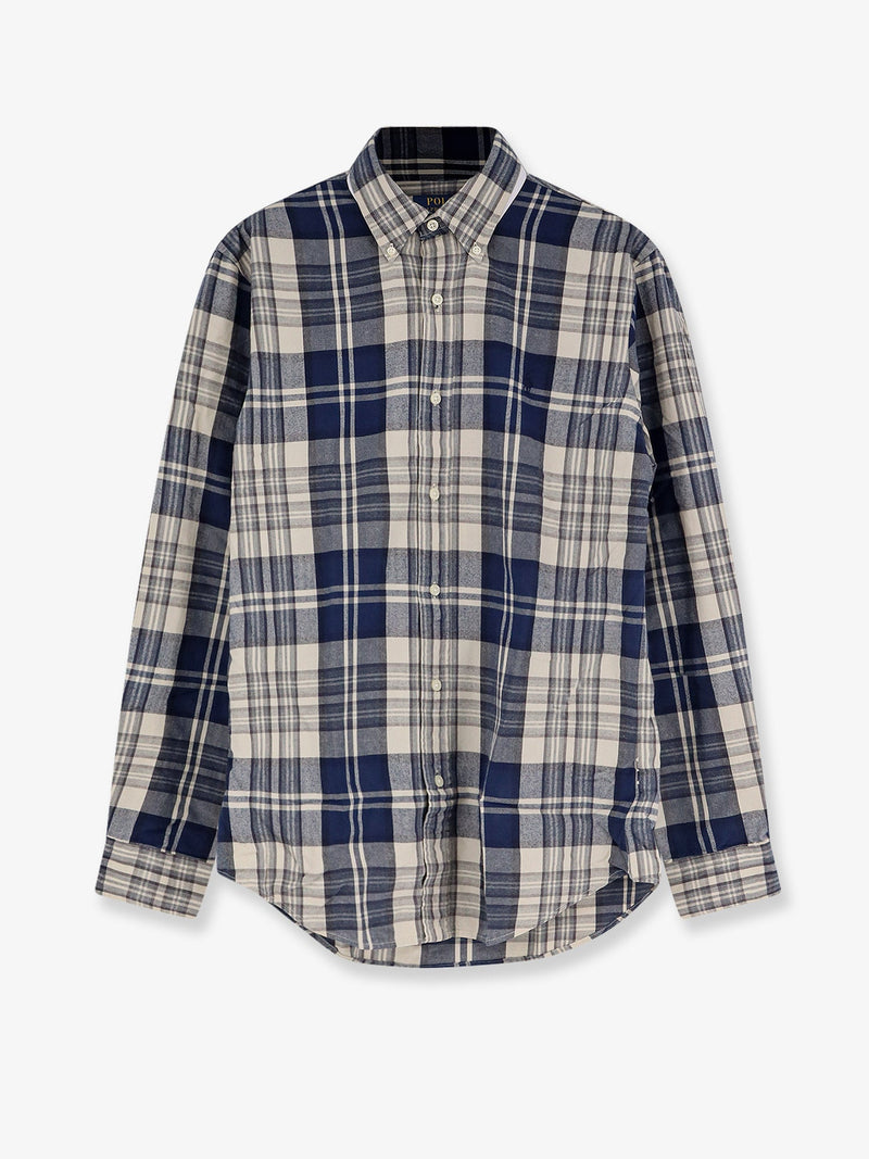 Polo Ralph Lauren Polo Ralph Lauren Custom Fit Cotton Shirt Blue - World Class Fashion