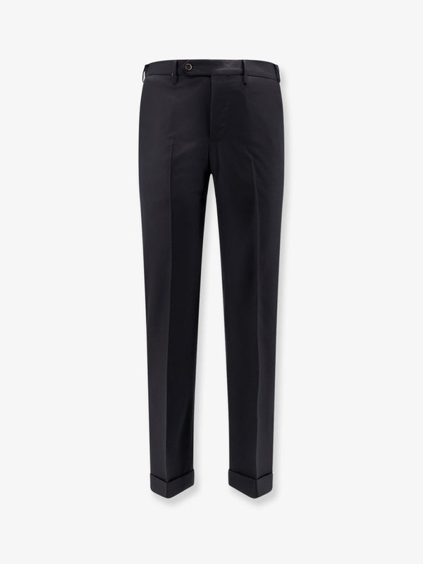 Pt Torino Style Master Fit Stretch Wool Trousers