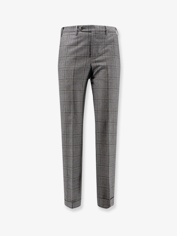 Pt Torino Madras Virgin Wool Trousers
