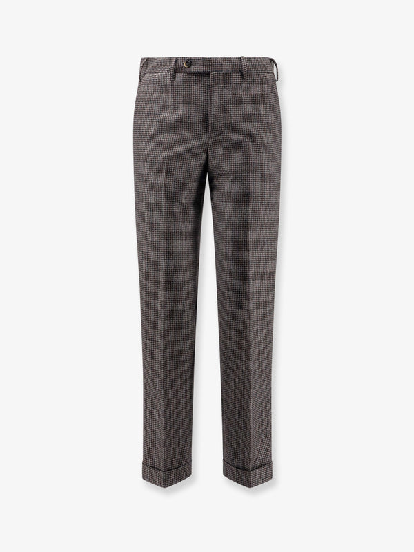 Pt Torino Madras Wool Trousers