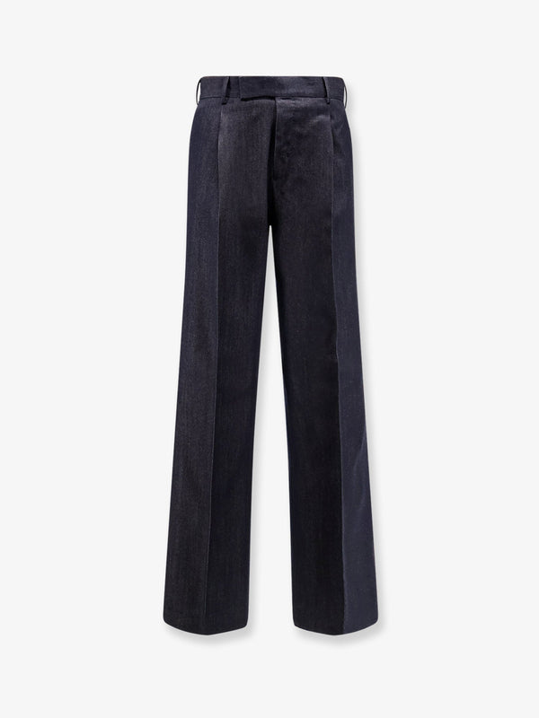 Pt Torino Quindici Edge Wool And Cotton Trousers