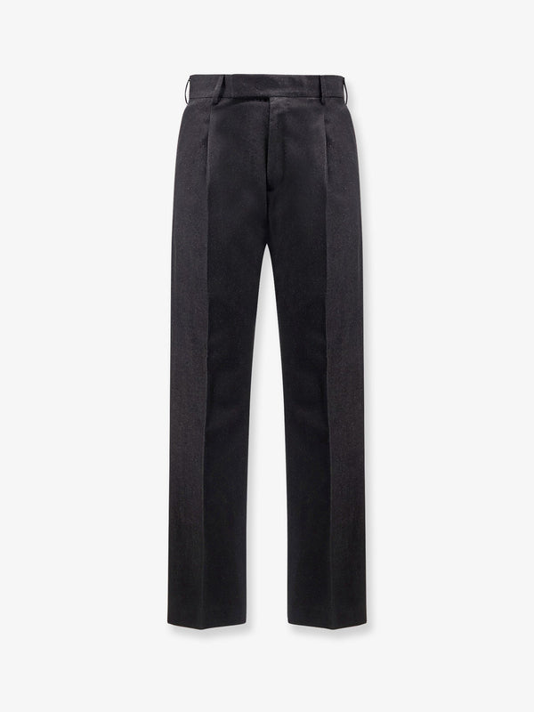Pt Torino Edge Quindici Virgin Wool And Cotton Trousers