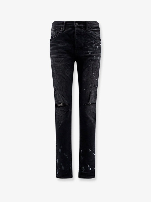 Purple Brand Slim Fit Black Denim Jeans