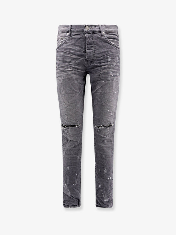 Purple Brand Slim Fit Grey Denim Jeans