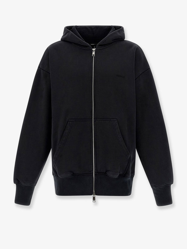 Purple Brand Cotton Sweatshirt With Embossed Logo