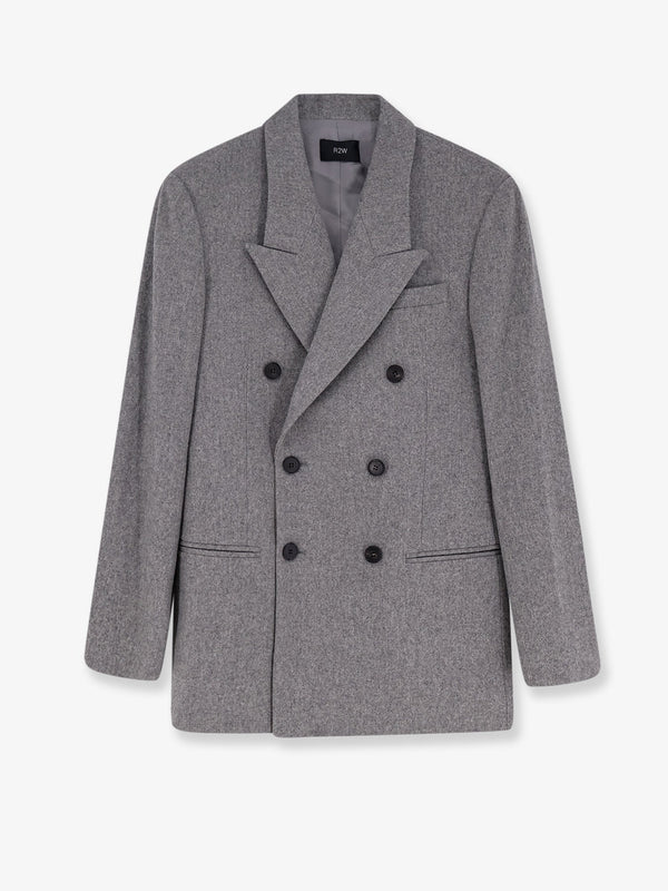 R2W Manes Wool Blend Double-Breasted Blazer
