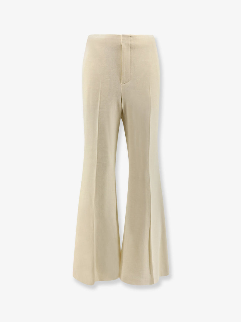 R2W R2W Pantalones de lana Vonnie color marfil - World Class Fashion