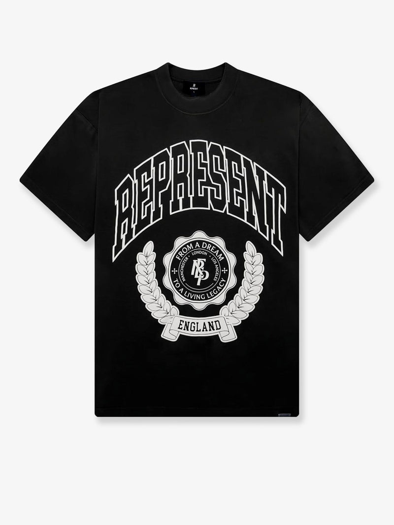 Represent Represent Legacy Crest Cotton T-Shirt Black - World Class Fashion