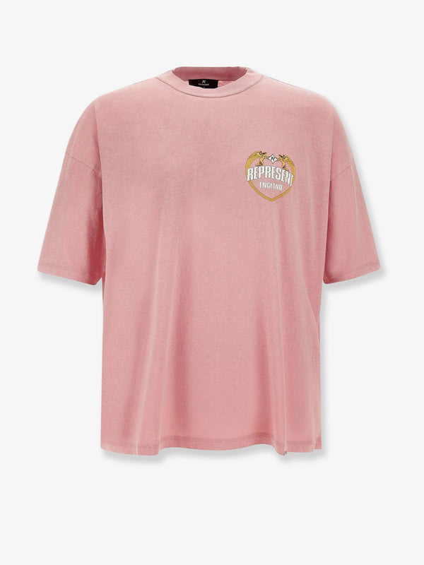 Represent Cotton T-Shirt With Distressed Effect