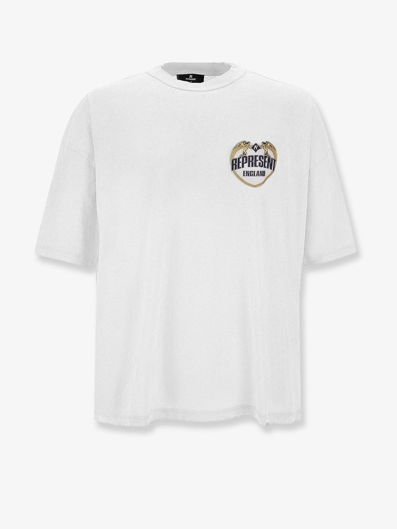 Represent Represent Cotton T-Shirt Distressed Effect White - World Class Fashion