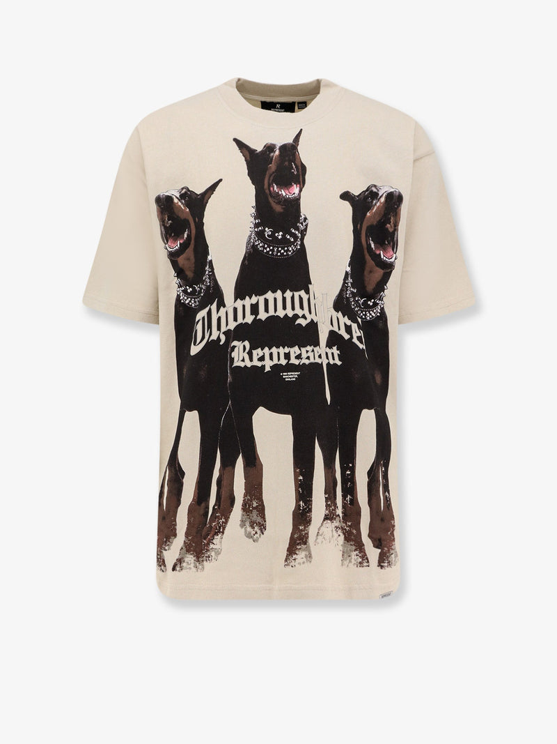 Represent Represent Cotton T-Shirt Beige - World Class Fashion