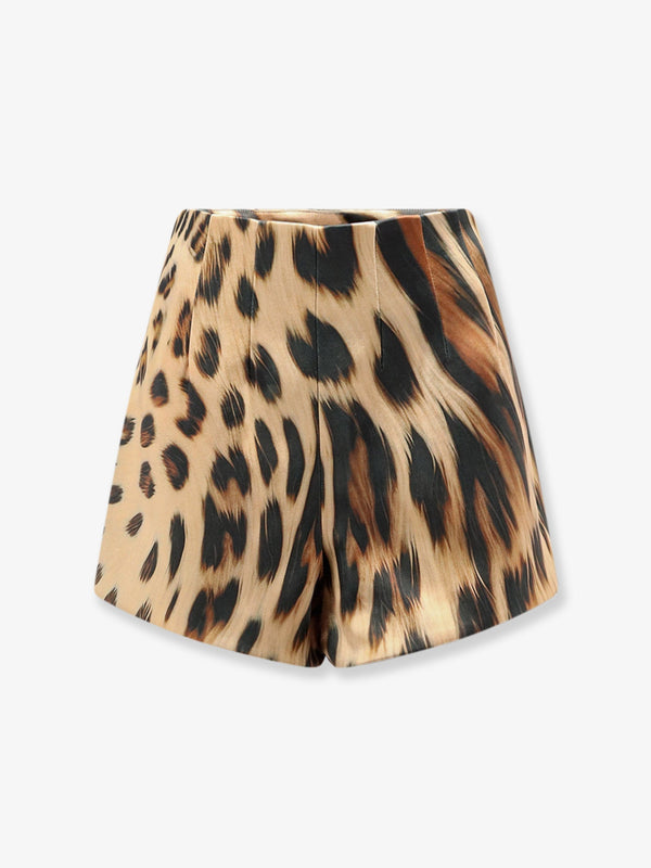 Retrofete Marie Shorts With Animal Print