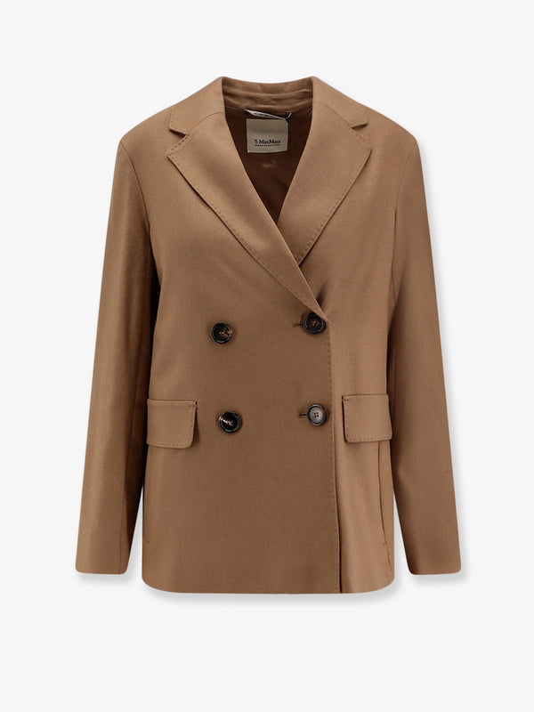 'S Max Mara Lena Double-Breasted Virgin Wool Blazer