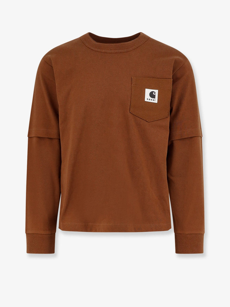 Sacai X Carhartt Wip Sacai X Carhartt Wip Carhartt Wip Cotton Jersey L/S T-Shirt - World Class Fashion