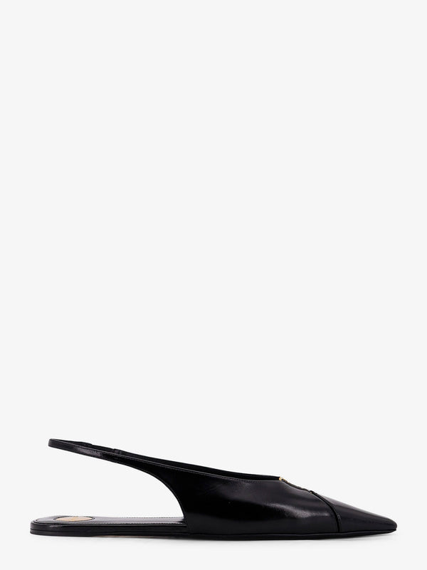 Saint Laurent Babylone 00 Bal Leather Slingback Ballerinas