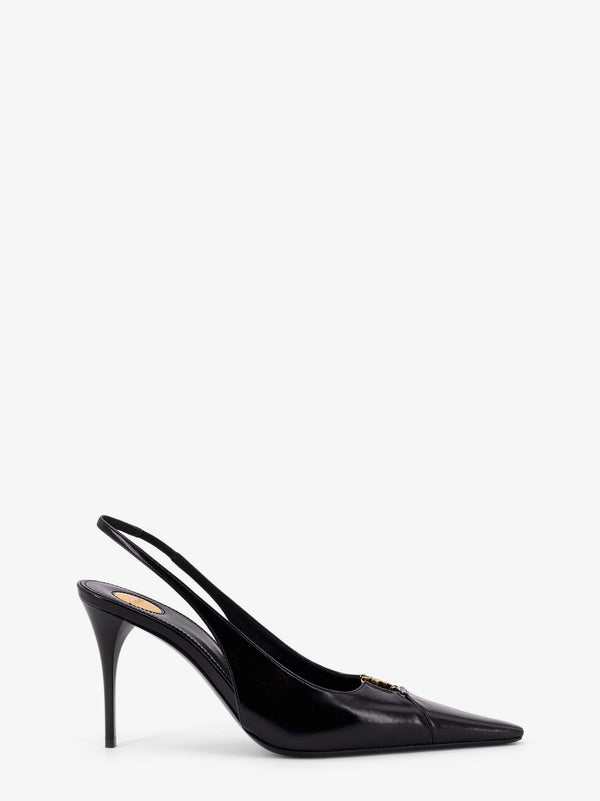 Saint Laurent Babylone 90 Pum Leather Slingback Pumps