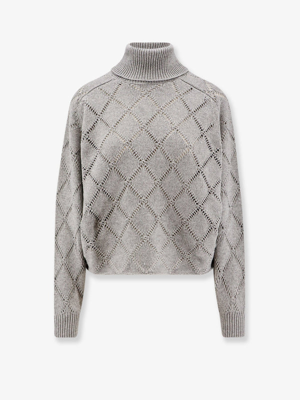 Semicouture Cashmere Blend Turtleneck Sweater