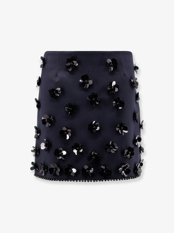 Semicouture Virgin Wool Blend Mini Skirt