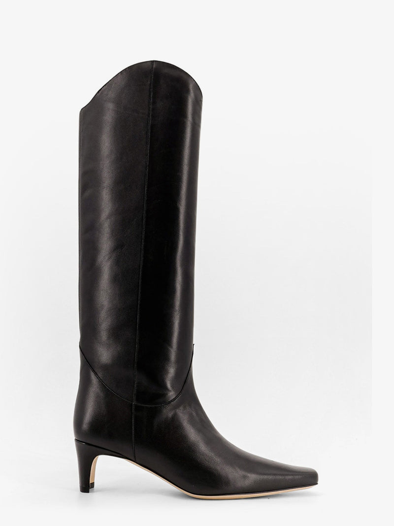 Staud Bota de piel Wally de Staud, color negro - World Class Fashion