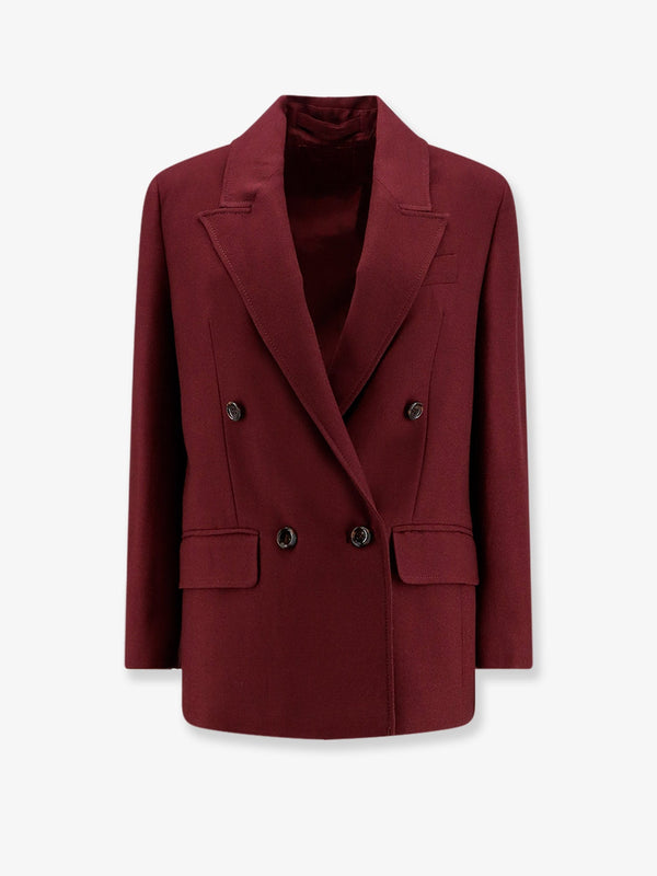 Stella Maxwell X Marella Double-Breasted Wool Blend Blazer