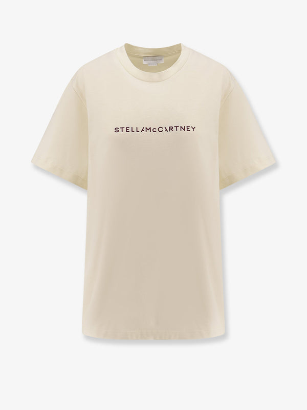 Stella Mccartney Cotton T-Shirt With Logo Print