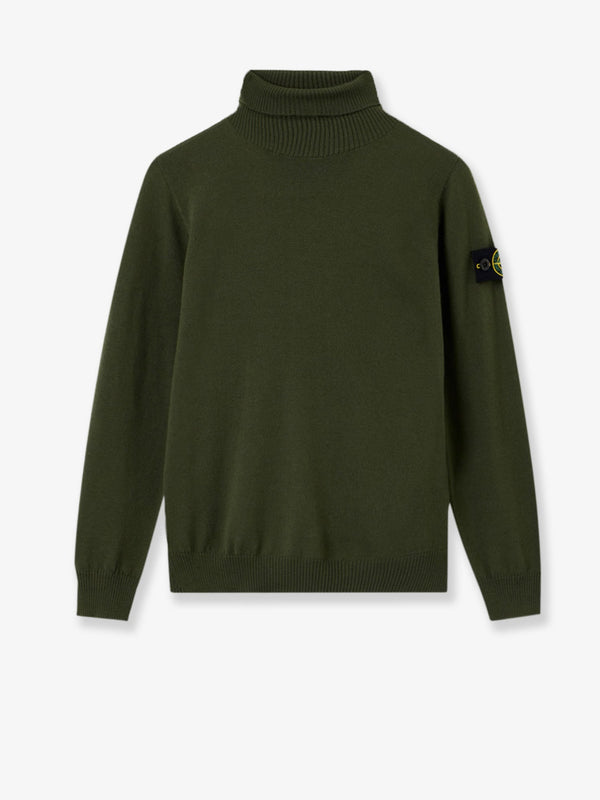 Stone Island Certified Virgin Wool Turtleneck Sweater