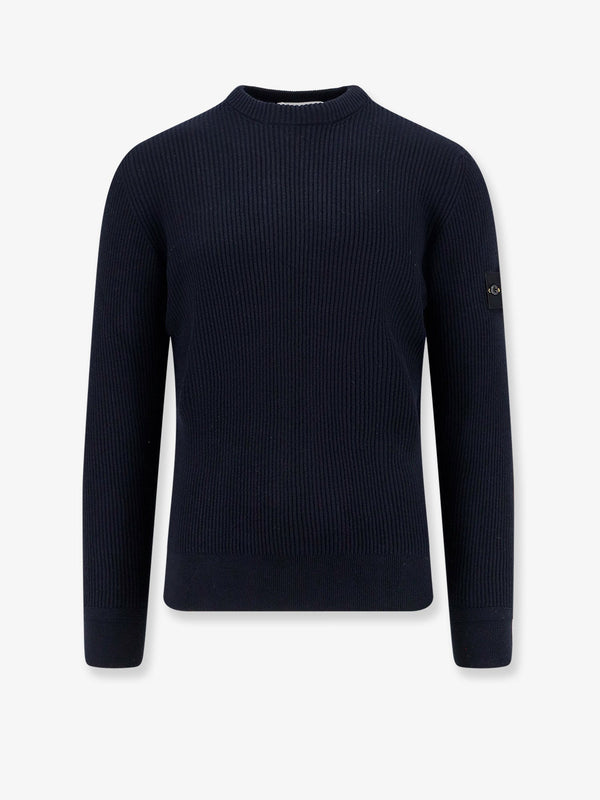 Stone Island Ribbed Certified Virgin Wool Sweater