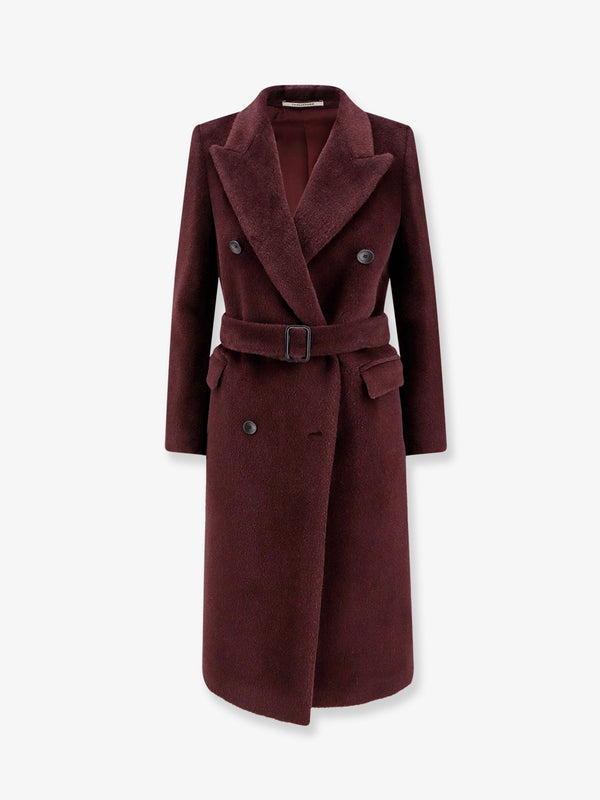 Tagliatore Jole Double-Breasted Alpaca And Wool Coat