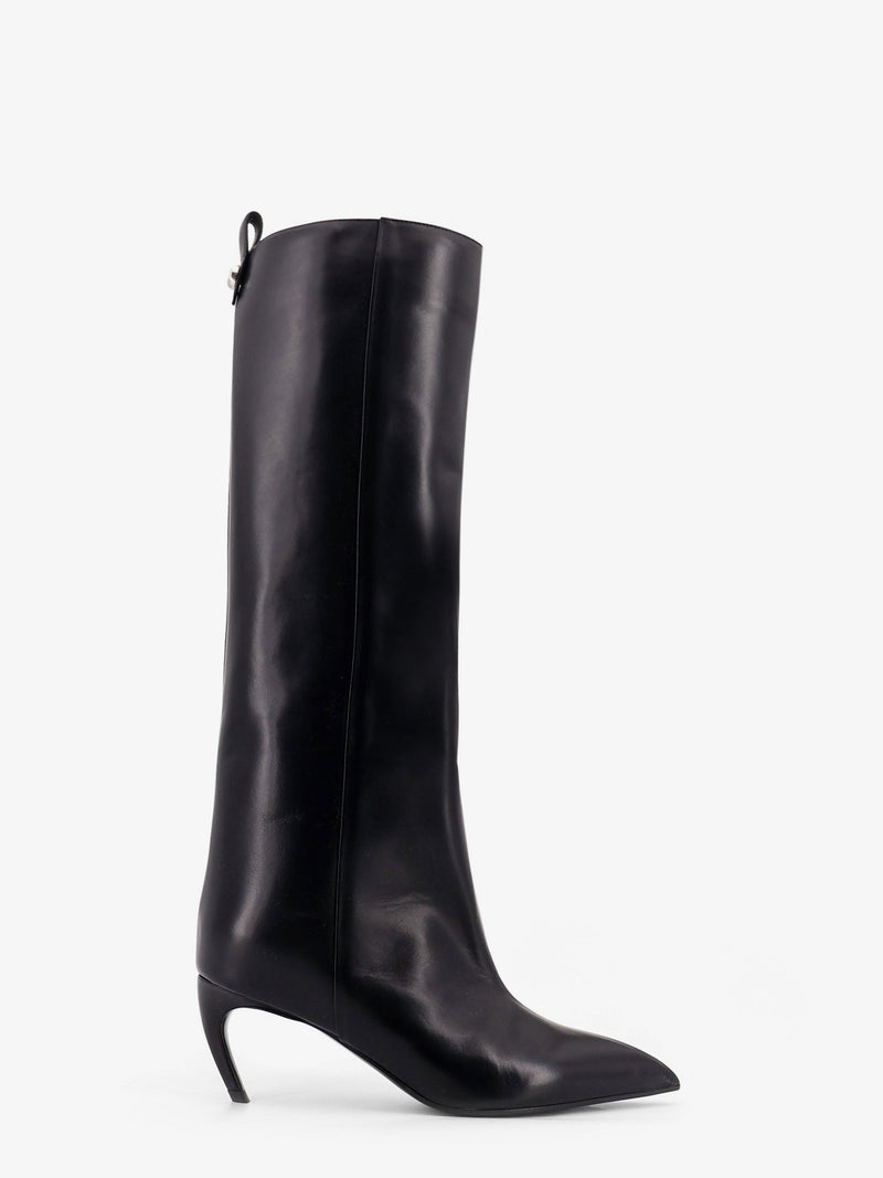 The Attico Botas de Cuero Negras Lea de Attico - World Class Fashion