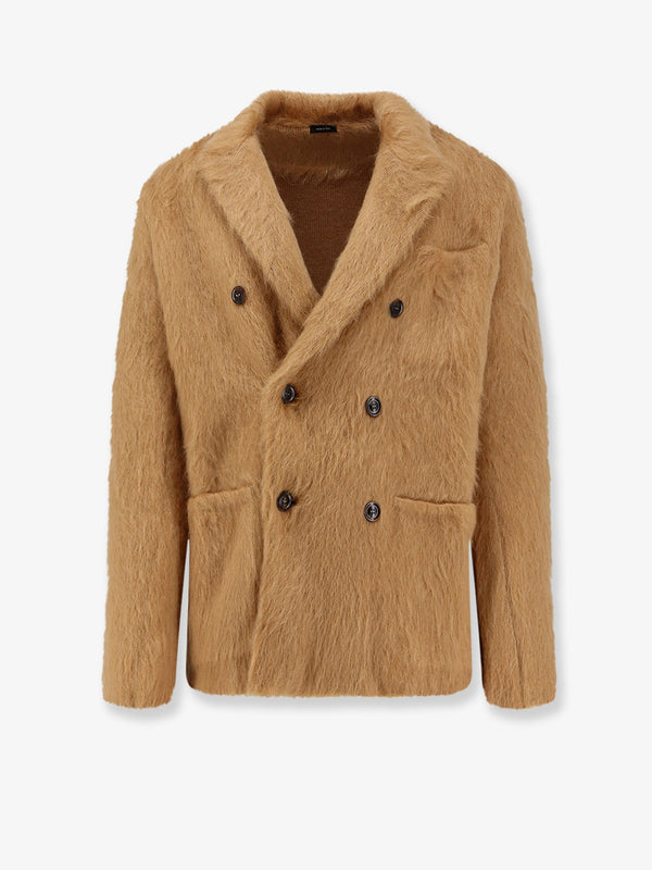 Tom Ford Double-Breasted Cashmere, Mohair And Silk Jacket