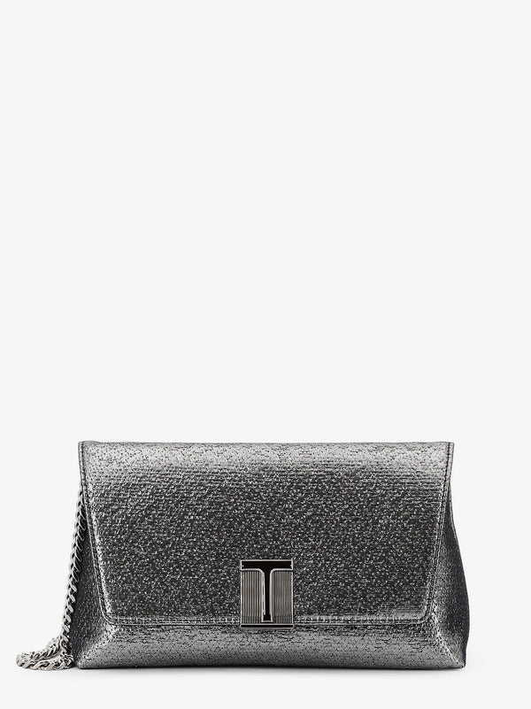 Tom Ford Laminated Pochette With Chain Shoulder Strap