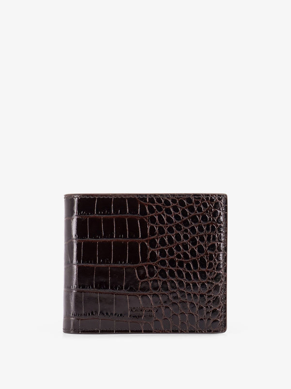 Tom Ford Crocodile-Print Leather Wallet