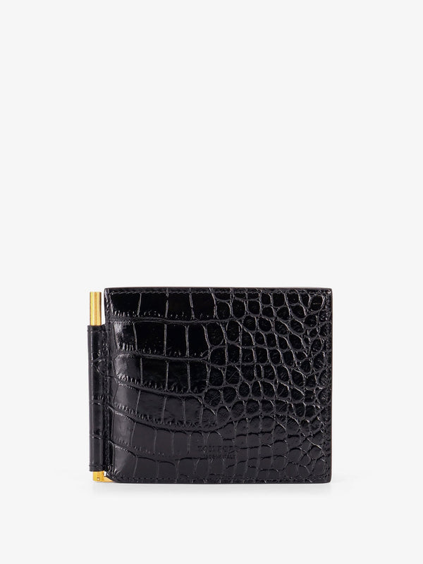 Tom Ford Crocodile-Print Leather Wallet