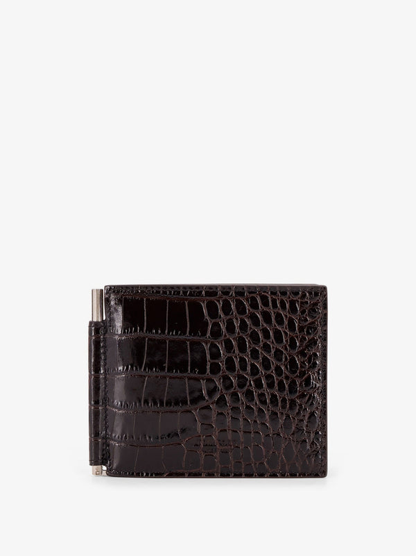 Tom Ford Crocodile-Print Leather Wallet