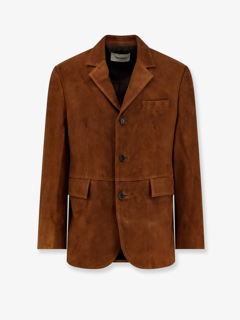 Tonywack Tonywack Tailored Suede Jacket Brown - World Class Fashion