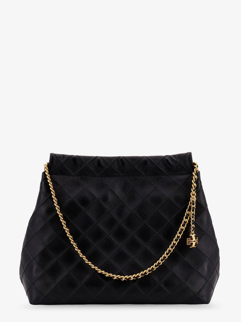 Tory Burch Tory Burch Fleming Hobo Leather Shoulder Bag Black - World Class Fashion