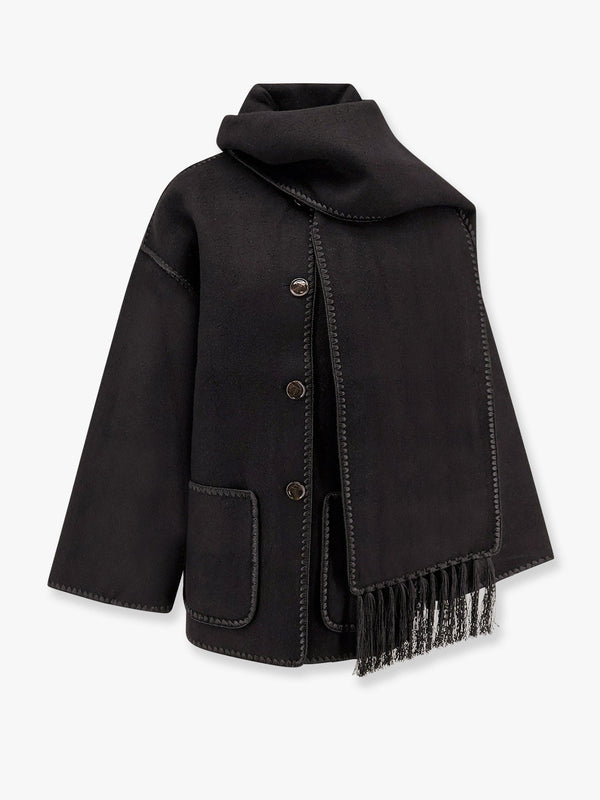 Toteme Embroidered Scarf Wool Blend Jacket