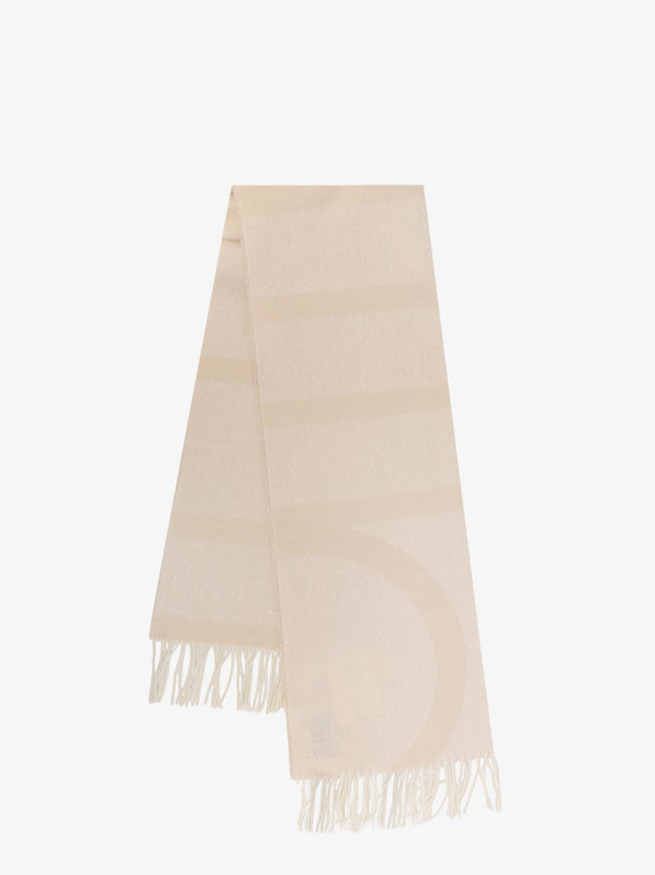 Toteme Jacquard Virgin Wool Scarf With Logo Monogram